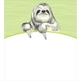 thumbnail image 3 of Ambesonne Sloth Duvet Cover Set, Idle Sloth Abstract Green, Calking, Pistachio Green Black, 3 of 3