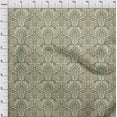 thumbnail image 4 of oneOone Polyester Spandex Green Fabric Asian Traditional Floral Sewing Material Print Fabric By The Yard 56 Inch Wide, 4 of 4