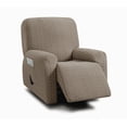 thumbnail image 1 of Funda reclinable ULTICOR de 4 piezas, jacquard, color topo, 1 of 6