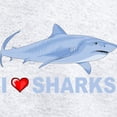 thumbnail image 3 of CafePress - I Love Shark Sweatshirt - Women's Zip Hoodie, 3 of 4