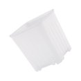 thumbnail image 2 of MesaSe Flowerpot Nursery Pot Plant Pots Planter Plastic Space Saving Square Shatterproof Stackable Garden Office Window Accessory Transparent, 2 of 10