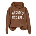 thumbnail image 3 of Female Winter Female Retirement Hot Girl T Shirt Lightweight Pullover Top Vintage Print Hoodie Sweatshirt Casual Hoodie Dress Women Sweater Women Zipper Top Light Women's Sweatshirts Hoodies Women S, 3 of 3