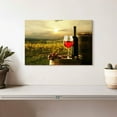 thumbnail image 2 of Elephant Stock Sonoma Vineyard Red Wine Wall Art - Horizontal Canvas Wall Art - Living Room Wall Decor - Food And Drink Canvas - Black And Red Decor - 12" x 8", 2 of 4