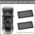 thumbnail image 3 of Speravity Cubierta de ventilación de protección de rejilla de flujo de asiento trasero Universal, cubierta de salida de aire, fácil de Ventana automotriz, 3 of 6