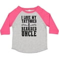 thumbnail image 3 of Inktastic I Love My Tattooed & Bearded Uncle Boys or Girls Toddler T-Shirt, 3 of 5