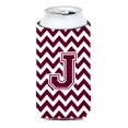 thumbnail image 1 of Letra J Chevron Granate Y Blanco Alto Niño Bebida Aislador Hugger Cj1051-Jtbc, 1 of 1