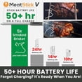 thumbnail image 3 of MeatStick V: Wireless Meat Thermometer Digital, 1200 °F Heat Resistance, Unlimited Range WiFi Meat Thermometer, Wireless Meat Thermometer for Grilling and Smoking, Air Fryer, Oven, BBQ, Grill, Smoker, 3 of 7