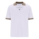 thumbnail image 4 of Mens Manga Corta Botón Abajo Camisas Patchwork Fallow Patrón Cuello Redondo Deportes Top para Diario, 4 of 6