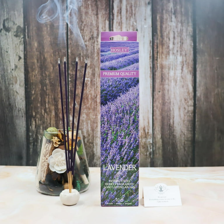 Hosley Incense Sticks 240 Pack Lavender Scent for Aromatherapy