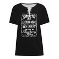 thumbnail image 4 of Womens Spring Short Sleeve Tees Country Music Print Vacation Tops Casual V-Neck Trendy Fashion T Shirts, 4 of 4