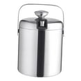 thumbnail image 2 of Cubo de hielo para bebidas, contenedor de enfriamiento para botellas, mantiene el hielo por más tiempo, soporte con asa para cócteles, bares, bodas, buffets, barbacoas, 1300 ml con tapa, 2 of 7