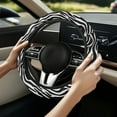thumbnail image 5 of Yuyamidu Flower Steering Wheel Cover Car Accessories Women Fluffy Automobile Steering Wheel Protector for Car Sedan Flannel Vehicle Interior Decorations, 5 of 7