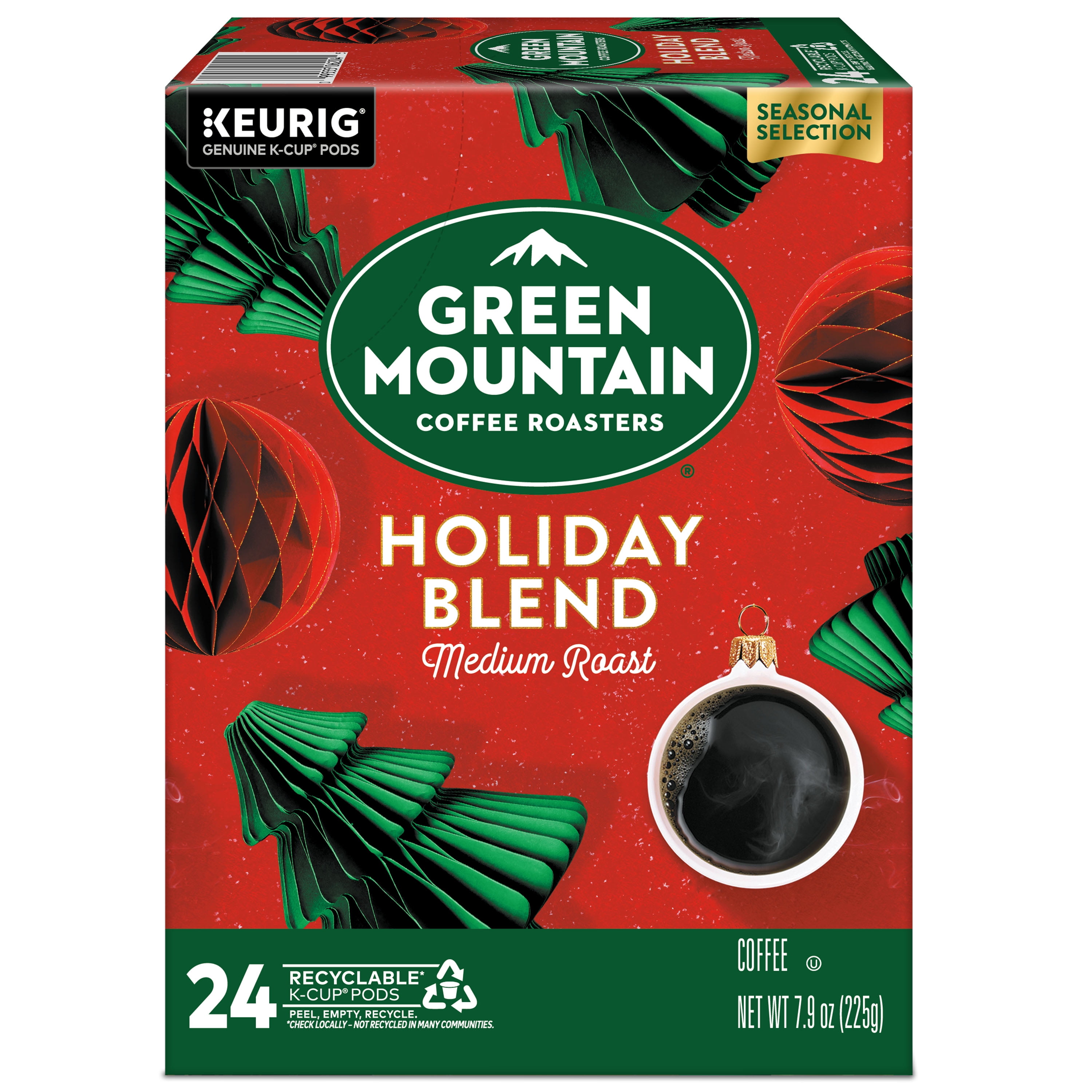 Green Mountain Coffee Roasters, Holiday Blend K-Cup Pods, 24 Count