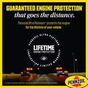 Pennzoil Ultra Platinum Full Synthetic 5W-30 Motor Oil, 5 Quart (3 Pack)