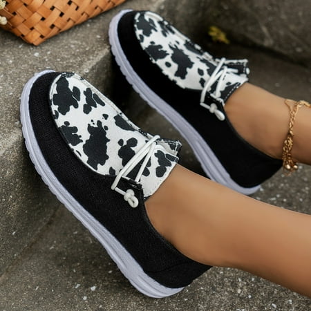 

Women‘s Casual Sneakers Breathable Walking Shoes Cow Pattern Anti-Slip Casual Shoes