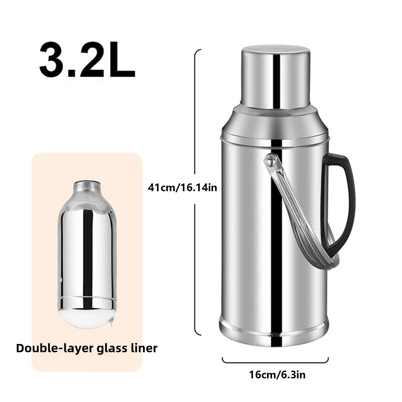 3.2L Chinese Style Retro Double Mug Vacuum Insulated Water Bottle