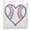 Baseball-shaped Heart, variant on PU Leather Photo Album with Self-Adhesive Pages Scrapbook DIY Picture Holds 20+ Sheets Pink and Blue Heart Pattern
