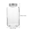 thumbnail image 3 of 4Pcs 500ML Glass Milk Tea Water Bottles Transparent Juice Beverage Bottles, 3 of 5