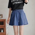 thumbnail image 5 of Womens Casual Shorts Drawstring Sweat Elastic Waist Running Workout With Pockets Girls Bottoms Shorts, 5 of 5
