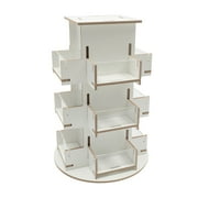 3-Tier Greeting Card Display Rack Rotating Card Display Stand or Countertop Retail Use Sticker Display Stand