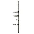 thumbnail image 2 of Benjara Laundry Pole with Metal Arms and 2 Hooks, Set of 2, Gray, 2 of 5