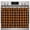 Orange, variant on Farmhouse Oven Skirt Curtain Burnt Orange Buffalo Plaid Oven Curtain Tie Top Geometric Classic Checkered Stove Skirt Curtains with Ties&Ruffle Trim Dishwasher Skirts Curtains for Cabinet 27"x20"