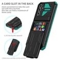 thumbnail image 3 of Dteck Case for Samsung Galaxy A15 5G with Detachable Card Holder Cover,Shockproof Rubber Kickstand Rugged Military Grade Protective Back Phone Case,Darkgreen, 3 of 9