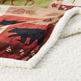 thumbnail image 5 of Carstens Patchwork Lodge Plush Bedding Set, Queen, Multicolor, 5 of 5