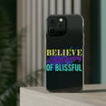 thumbnail image 3 of DistinctInk Clear Hybrid Case for Apple iPhone 15 Plus (6.7" Screen) - Believe Beginning Blissful - Lightweight Grip, 3 of 9