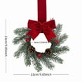 thumbnail image 3 of Hand Sewn Christmas Wreath | Bow + Branches And Leaves Combination Suitable For Window Decoration Christmas Wreath Decoration Scene, Christmas Wreaths For Front Door, Christmas Wreaths Clearance, 3 of 5