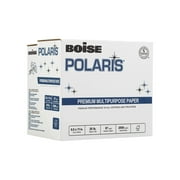 BOISE POLARIS Premium Multipurpose Copy Paper, 8.5" x 11" Letter, SPLOX Speed Loading Reamless Easy Carry Box, 97 Bright White, 20 lb. (2,500 Sheets)