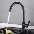 thumbnail image 5 of Kitchen Faucet Sprayer Single Handle Stainless Steel Hot and Cold Mixer Tap Rotating Kitchen Faucet Brass Spray Paint Black Kitchen Faucet, 5 of 5