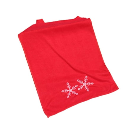 

NUOLUX Christmas Snow Patterned Towel Kitchen Reusable Rabric Red Dishcloth