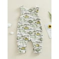 thumbnail image 4 of TSEXIEFOOFU Baby Girls Boys Summer Casual Jumpsuit Sleeveless O Neck Dinosaur/Fish Print Romper, 4 of 8