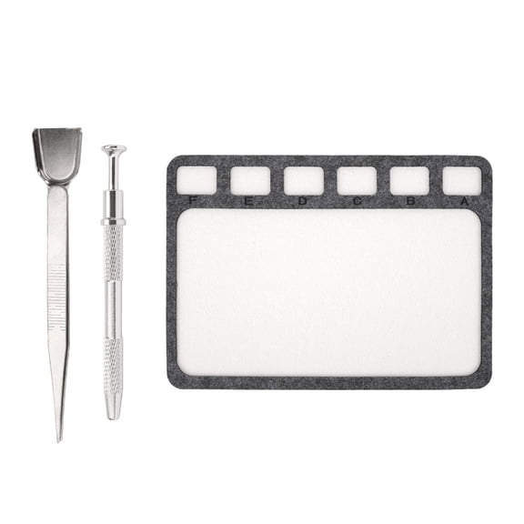 Set Of 3/4 Beading Accessories Includes Felt Mat With 6 Grids Stainless Scoops Bead Craft Mat For Craft Jewelry Making