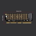 thumbnail image 2 of Adaptador M2 NVME Tarjeta M.2 M-Key Tarjeta aceleradora SSD a PCIE4.0 para 2230-2280 SSD, 2 of 5