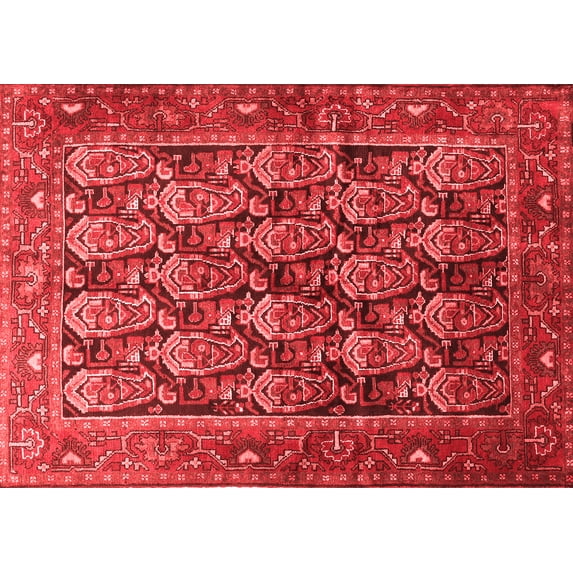 Ahgly Company Indoor Rectangle Persian Red Traditional Area Rugs, 5' x 7'
