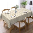 thumbnail image 5 of Rectangle Tablecloth with Wave Lace 60x84 Inch, Cream Leaf Running Rectangle Table Protector Waterproof Tabletop Covers Table Protector for Dining, Party, Buffet, Wedding, 5 of 8
