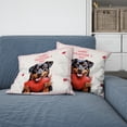 thumbnail image 2 of Happy Valentine's Day Rottweiler Brings Love Heart Pillow Cushion Double Sided Rottie Dog Lover Gifts Idea Throw Pillow - 02028, 2 of 4