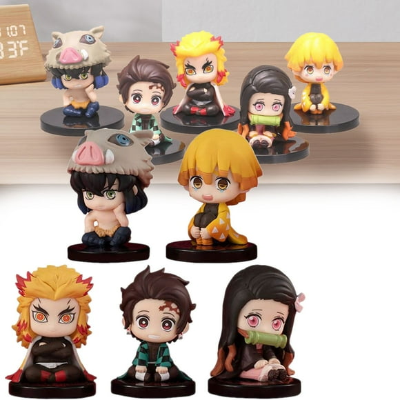 5 Pieces Cute Anime Action Figure Set Doll Statue Game Figure Model Drawing Room Ornaments Pvc A For Boys And Girls Anime Fans 5* Figures Brown