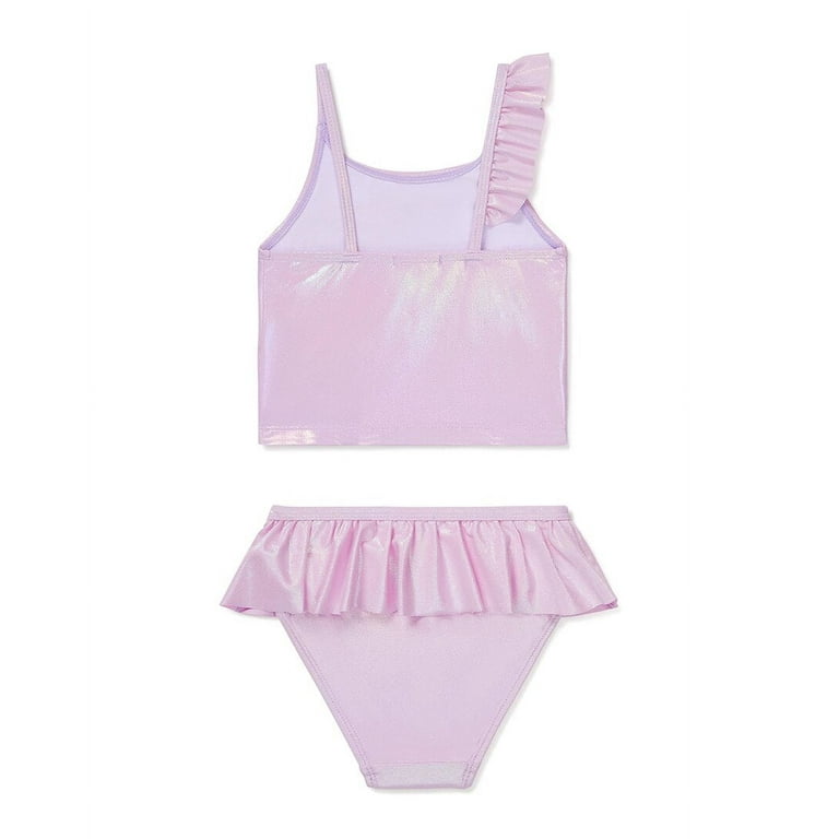 Flapdoodles girls Mermaid Applique 2pc Swimsuit G5 Pink Walmart