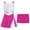 Rose, variant on ZDHoor Kids Girls Cheers Outfit Uniform Sequins Sleeveless Tennis Sports Dress with Shorts Rose 4