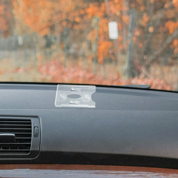 Pretyzoom 4pcs Plastic Badge Holders for Car Windshield Clear Accessories