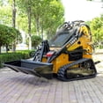thumbnail image 4 of Mini Skid Steer Loader with 46 inch Bucket, 22HP Multifunction Stand-On Crawler Skid Steer Machine, Hydraulic Drive Compact Track Loader, 4 of 9