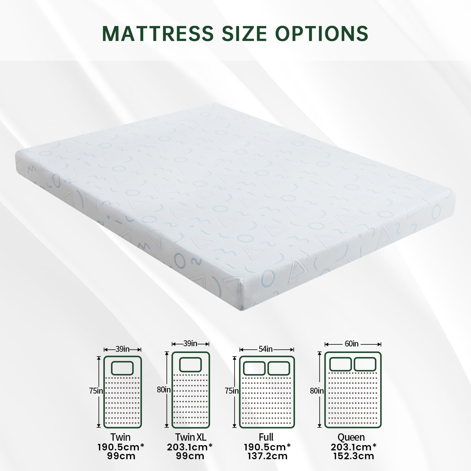 Twin Mattress for Kids, 5 Inch Twin Bed Mattresses in a Box, Gel Memory Foam Mattresses for Cooling Night Sleep, Pressure Relief, CertiPUR-US Certified