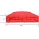 thumbnail image 2 of Nvzi Cojines para silla, para exterior, interior, cojín grueso para banco,cojines de invierno para silla, para dormitorio, balcón, coche, oficina, patio, sofá, viaje, cuadrado rojo de 16", 2 of 5