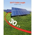 thumbnail image 4 of 30FT 10AWG Solar Panel Cable Set with MC4 Connectors, 6mm² Red & Black PV Wire RV, 4 of 11