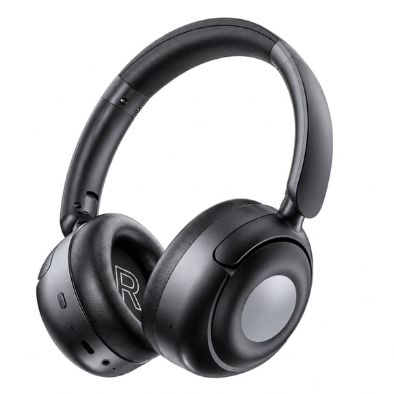 Hybrid Active Noise Cancelling Headphones, -45dB Bluetooth Headphones 5.4, 70H Playtime with 4 ENC Call Mic, Deep Bass, Hi-Res Audio, Over Ear Wireless Headphones for Office Home Travel