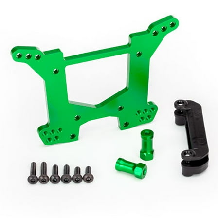 Traxxas 6738G - Rear Aluminum Shock Tower, Green, Rustler