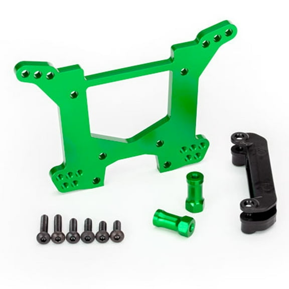 Traxxas 6738G - Rear Aluminum Shock Tower, Green, Rustler